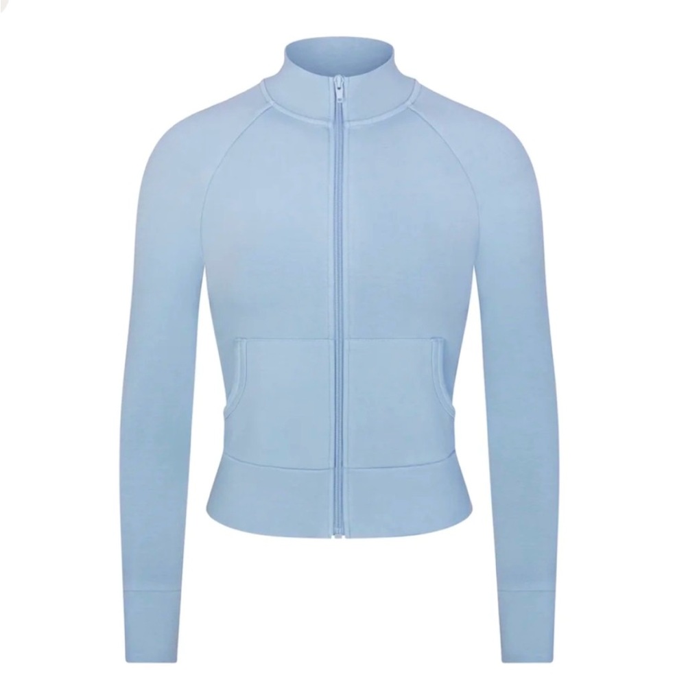 NWT Skims outdoor track jacket denim blue size M sold out online!